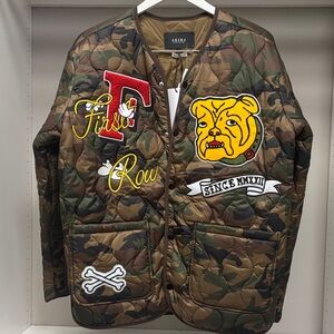 AKIRA Camouflage Jacket with Bold Patches